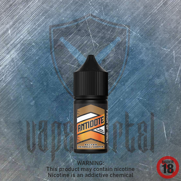Antidote Salted Oatmeal Cookie MTL/Nic Salt Longfill VAPE CARTEL Antidote Salted Oatmeal Cookie MTL/Nic Salt Longfill VAPE CARTEL