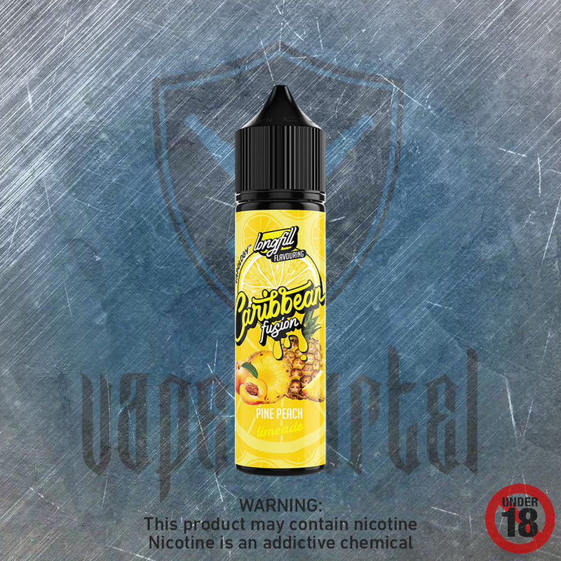 Caribbean Fusion: Pine-Peach Lemonade MTL/Nic Salt Longfill
