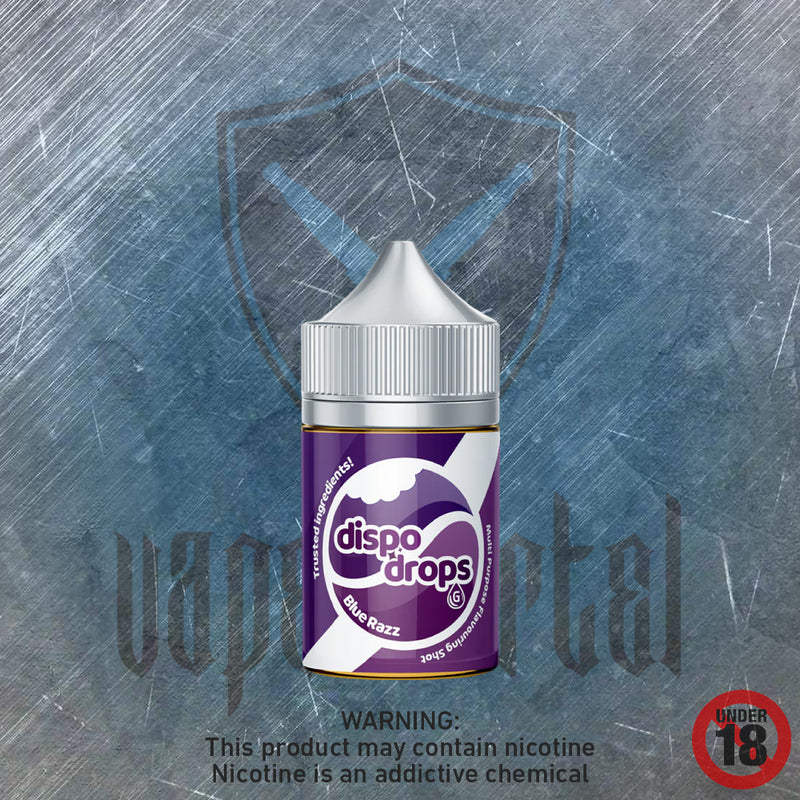 Dispo Drops: Blue Razz Nic Salt Longfill