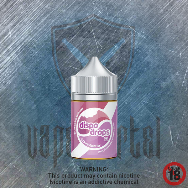 Dispo Drops: Grape Energy MTL/Nic Salt Longfill