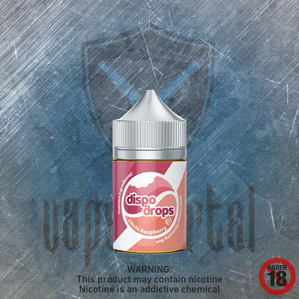 Dispo Drops: Litchi Raspberry MTL/Nic Salt Longfill