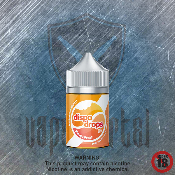 Dispo Drops: Mango Peach MTL/Nic Salt Longfill
