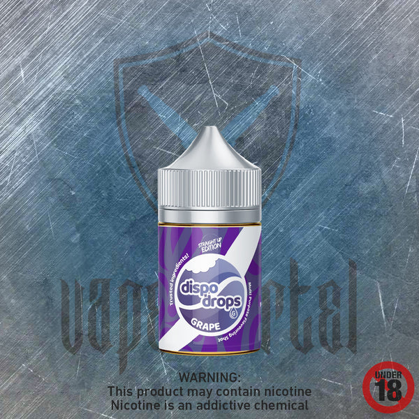 Dispo Drops: Straight Grape MTL/Nic Salt Longfill