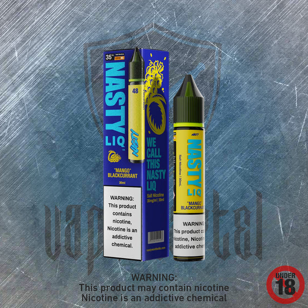 NastyLiq Mango Blackcurrant MTL/Nic Salt Longfill