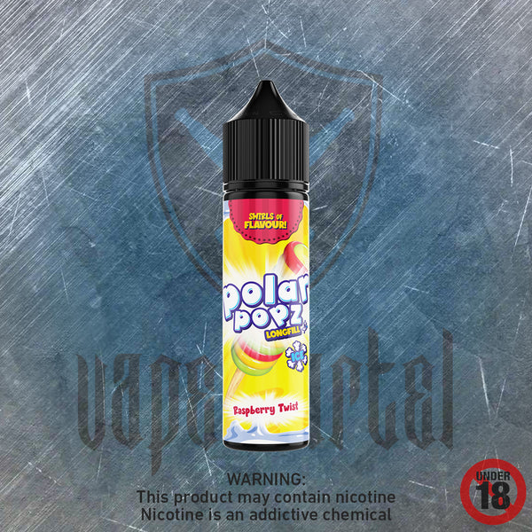 Polar Popz: Raspberry Twist MTL/Nic Salt Longfill