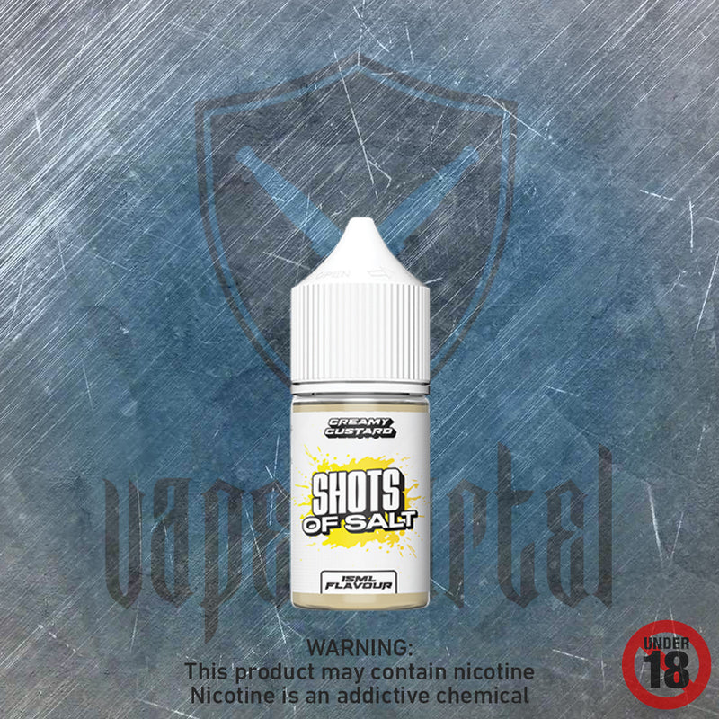 Shots of Salt: Creamy Custard MTL/Nic Salt Longfill